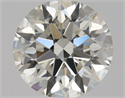 Natural Diamond 0.40 Carats, Round with Excellent Cut, J Color, VVS1 Clarity and Certified by GIA