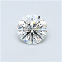 Natural Diamond 0.40 Carats, Round with Excellent Cut, F Color, SI1 Clarity and Certified by GIA