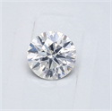 Natural Diamond 0.40 Carats, Round with Excellent Cut, F Color, I1 Clarity and Certified by GIA