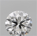 Natural Diamond 0.50 Carats, Round with Very Good Cut, G Color, I1 Clarity and Certified by GIA