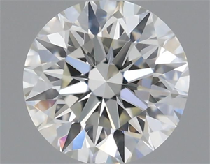 Picture of Natural Diamond 0.40 Carats, Round with Excellent Cut, K Color, VVS2 Clarity and Certified by GIA