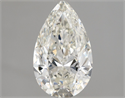 Natural Diamond 1.70 Carats, Pear with  Cut, H Color, VS2 Clarity and Certified by IGI