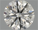 Natural Diamond 0.50 Carats, Round with Excellent Cut, H Color, SI1 Clarity and Certified by IGI