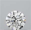 Natural Diamond 0.42 Carats, Round with Excellent Cut, G Color, VS2 Clarity and Certified by GIA