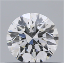 Natural Diamond 0.43 Carats, Round with Excellent Cut, E Color, VS2 Clarity and Certified by GIA