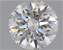 Natural Diamond 0.41 Carats, Round with Excellent Cut, J Color, VVS1 Clarity and Certified by GIA