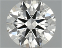 Natural Diamond 0.40 Carats, Round with Excellent Cut, J Color, IF Clarity and Certified by GIA