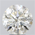 Natural Diamond 5.01 Carats, Round with Excellent Cut, I Color, SI1 Clarity and Certified by IGI