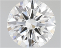 Natural Diamond 0.43 Carats, Round with Excellent Cut, G Color, VS2 Clarity and Certified by GIA