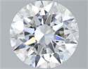 Natural Diamond 2.01 Carats, Round with Excellent Cut, D Color, VS1 Clarity and Certified by GIA