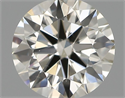 Natural Diamond 0.42 Carats, Round with Excellent Cut, I Color, VS2 Clarity and Certified by IGI