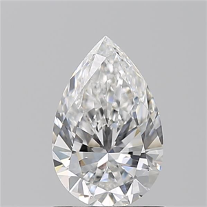 Picture of Natural Diamond 1.01 Carats, Pear with  Cut, E Color, VVS2 Clarity and Certified by GIA