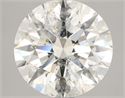 Natural Diamond 3.52 Carats, Round with Excellent Cut, J Color, SI2 Clarity and Certified by IGI