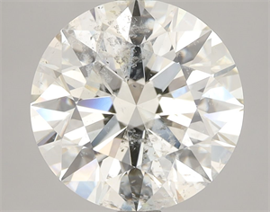 Picture of Natural Diamond 3.52 Carats, Round with Excellent Cut, J Color, SI2 Clarity and Certified by IGI