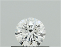 Natural Diamond 0.40 Carats, Round with Excellent Cut, D Color, SI2 Clarity and Certified by GIA