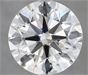 Natural Diamond 2.50 Carats, Round with Excellent Cut, I Color, VVS1 Clarity and Certified by GIA