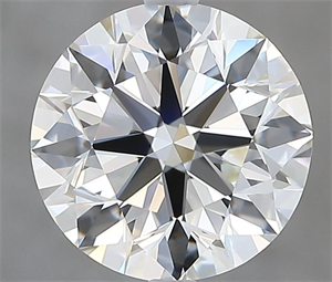 Picture of Natural Diamond 2.50 Carats, Round with Excellent Cut, I Color, VVS1 Clarity and Certified by GIA