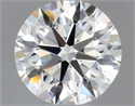 Natural Diamond 0.40 Carats, Round with Excellent Cut, J Color, VVS1 Clarity and Certified by GIA