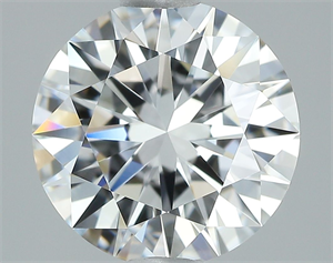 Picture of Natural Diamond 2.02 Carats, Round with Excellent Cut, D Color, VVS1 Clarity and Certified by GIA