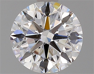 Picture of Natural Diamond 1.01 Carats, Round with Excellent Cut, E Color, IF Clarity and Certified by GIA