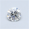 Natural Diamond 0.42 Carats, Round with Very Good Cut, F Color, VS2 Clarity and Certified by GIA