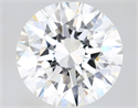 Natural Diamond 2.01 Carats, Round with Excellent Cut, H Color, VVS2 Clarity and Certified by GIA