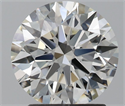 Natural Diamond 2.04 Carats, Round with Excellent Cut, H Color, VS1 Clarity and Certified by IGI