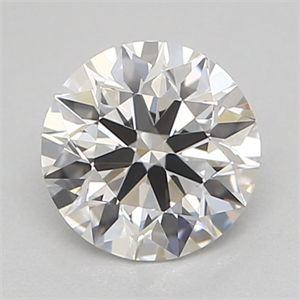 Picture of Natural Diamond 0.42 Carats, Round with Excellent Cut, H Color, IF Clarity and Certified by GIA