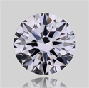 Natural Diamond 0.40 Carats, Round with Excellent Cut, F Color, SI1 Clarity and Certified by GIA