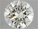 Natural Diamond 3.00 Carats, Round with Excellent Cut, K Color, SI2 Clarity and Certified by IGI