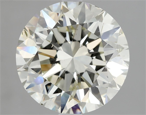 Picture of Natural Diamond 3.00 Carats, Round with Excellent Cut, K Color, SI2 Clarity and Certified by IGI