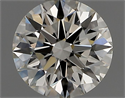 Natural Diamond 0.41 Carats, Round with Excellent Cut, K Color, VVS2 Clarity and Certified by GIA