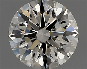 Picture of Natural Diamond 0.41 Carats, Round with Excellent Cut, K Color, VVS2 Clarity and Certified by GIA