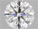 Natural Diamond 0.40 Carats, Round with Excellent Cut, D Color, VVS1 Clarity and Certified by GIA