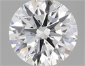 Natural Diamond 0.42 Carats, Round with Excellent Cut, E Color, VVS2 Clarity and Certified by GIA