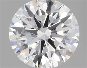 Picture of Natural Diamond 0.42 Carats, Round with Excellent Cut, E Color, VVS2 Clarity and Certified by GIA