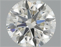 Natural Diamond 0.40 Carats, Round with Excellent Cut, H Color, VS2 Clarity and Certified by IGI