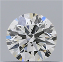 Natural Diamond 0.41 Carats, Round with Excellent Cut, H Color, VS1 Clarity and Certified by IGI