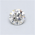 Natural Diamond 0.50 Carats, Round with Very Good Cut, I Color, SI1 Clarity and Certified by GIA