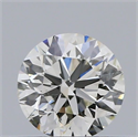 Natural Diamond 0.40 Carats, Round with Excellent Cut, H Color, SI1 Clarity and Certified by IGI