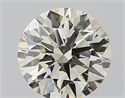 Natural Diamond 0.50 Carats, Round with Excellent Cut, K Color, SI2 Clarity and Certified by GIA