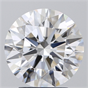 Natural Diamond 3.30 Carats, Round with Excellent Cut, D Color, VVS1 Clarity and Certified by GIA