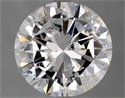 Natural Diamond 3.03 Carats, Round with Good Cut, D Color, I1 Clarity and Certified by GIA