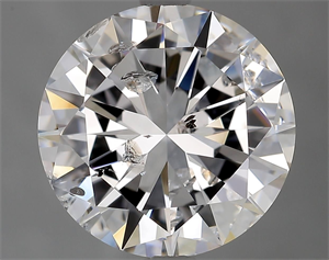 Picture of Natural Diamond 3.03 Carats, Round with Good Cut, D Color, I1 Clarity and Certified by GIA