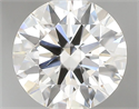 Natural Diamond 0.53 Carats, Round with Excellent Cut, J Color, VS2 Clarity and Certified by GIA