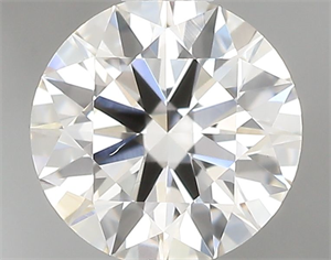 Picture of Natural Diamond 0.53 Carats, Round with Excellent Cut, J Color, VS2 Clarity and Certified by GIA