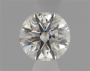 Picture of Natural Diamond 0.40 Carats, Round with Excellent Cut, K Color, SI1 Clarity and Certified by IGI