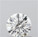 Natural Diamond 0.47 Carats, Round with Excellent Cut, E Color, I1 Clarity and Certified by GIA