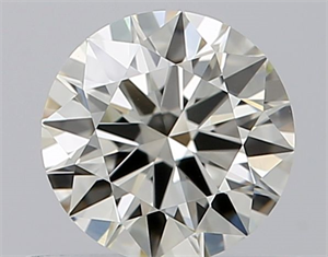 Picture of Natural Diamond 0.52 Carats, Round with Excellent Cut, H Color, VVS2 Clarity and Certified by IGI