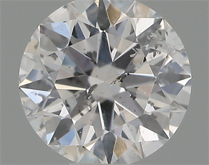 Picture of Natural Diamond 0.40 Carats, Round with Excellent Cut, D Color, I1 Clarity and Certified by IGI